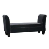 Eastern Accents As Shown in Picture Fomo Charcoal Faux Mohair with Heidi Copper Piping + Espresso Wooden Legs