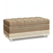 Eastern Accents As Shown in Picture Brisa Sand Linen with Cream Trimmings + Chalk Solid Wooden Legs