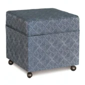 Eastern Accents As Shown in Picture Sowetto Navy Fabric + Brass Casters