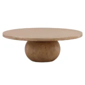 Dovetail Belize Coffee Table Reclaimed Pine Wood Light Warm Wash Finish
