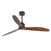 Faro Barcelona As Shown in Picture Black Steel Structure + ABS Blades in Walnut