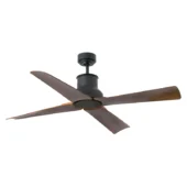 Faro Barcelona As Shown in Picture Black Steel Structure + Dark Brown ABS Blades
