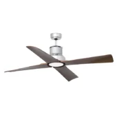 Faro Barcelona As Shown in Picture Chrome Pleated Steel Structure + Dark Brown ABS Blades