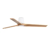 Faro Barcelona As Shown in Picture Matt White Steel Structure + Pine Wood Blades - Tub