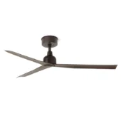 Faro Barcelona As Shown in Picture Dark Brown Steel Structure & Dark Brown ABS Blades