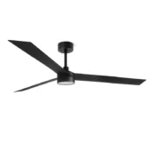 Faro Barcelona As Shown in Picture Matt Black Aluminum Structure & Blades + Opal PMMA Diffuser - XL