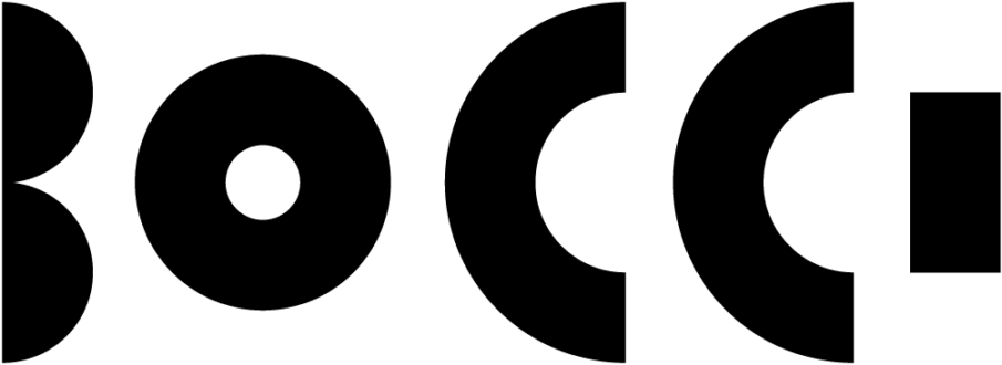 Black sans-serif lettering spelling a word with fragmented letterforms on a flat muted green background