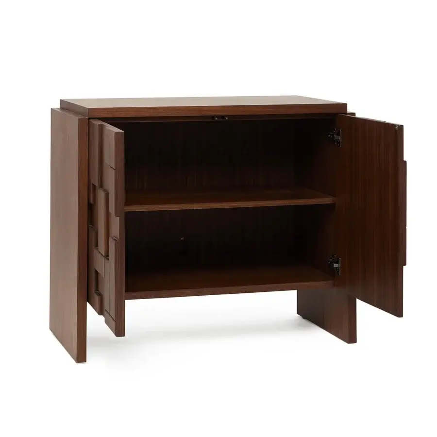 Interlude Home Louise Walnut Occasional Chest #4