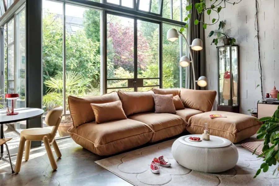 Fatboy Sumo Corner Sofa Recycled Velvet Sectional #4