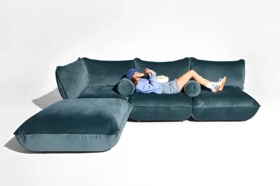 Fatboy Sumo Corner Sofa Recycled Velvet Sectional #10