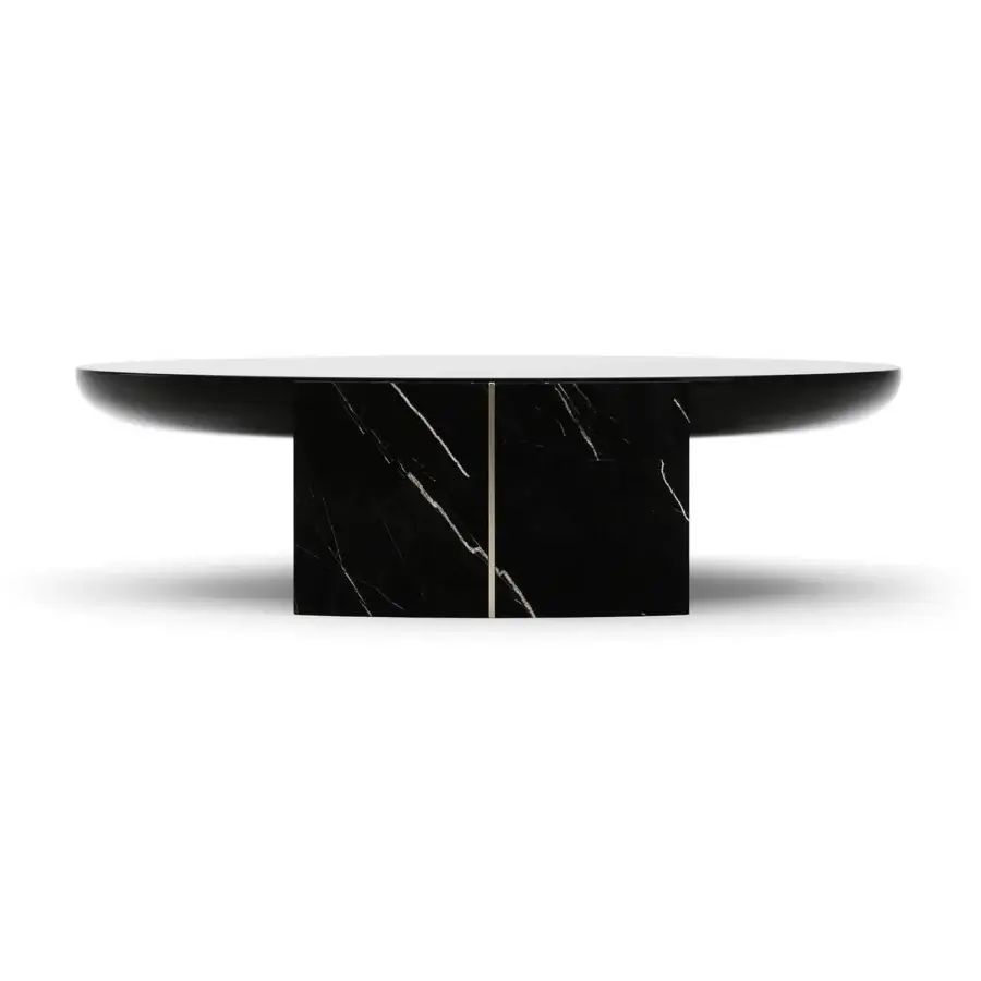 Caracole Overlap Dark Round Cocktail Coffee Table #3