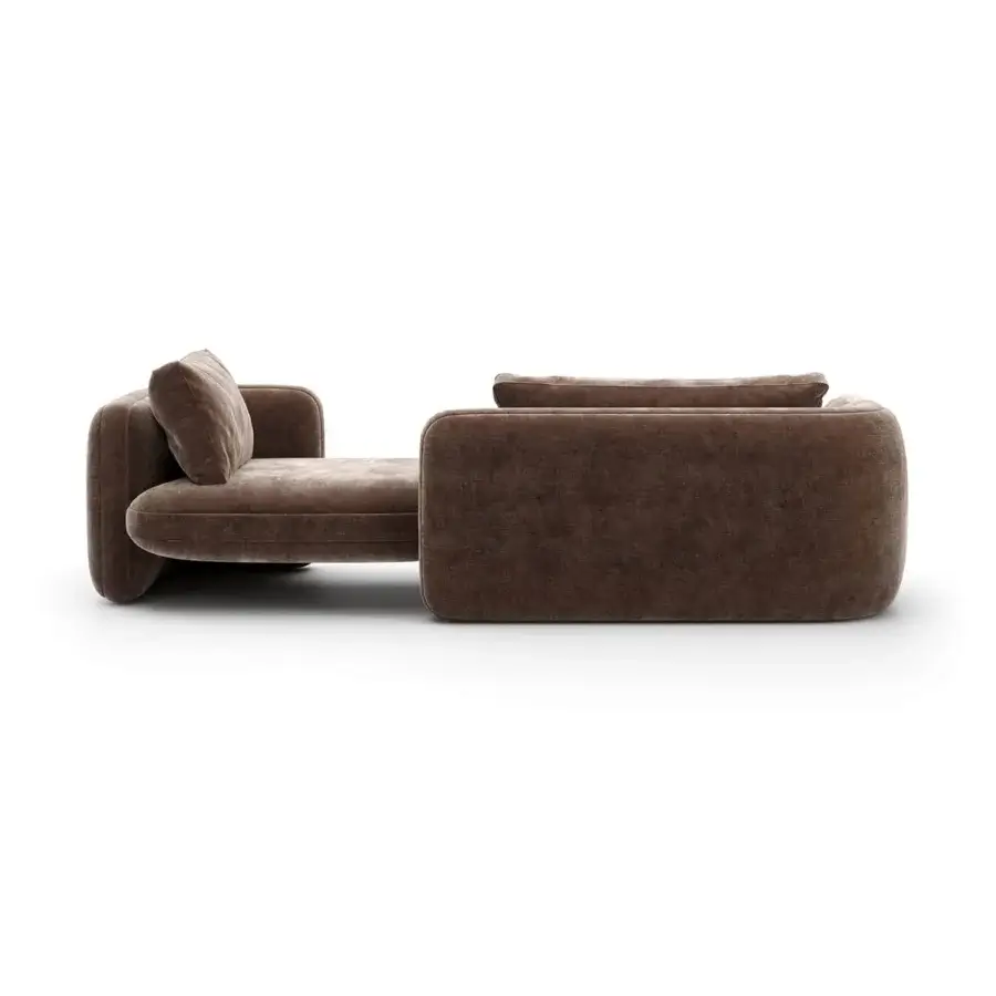 Caracole Overlap Bedroom Dark Taupe Chaise Lounge #3