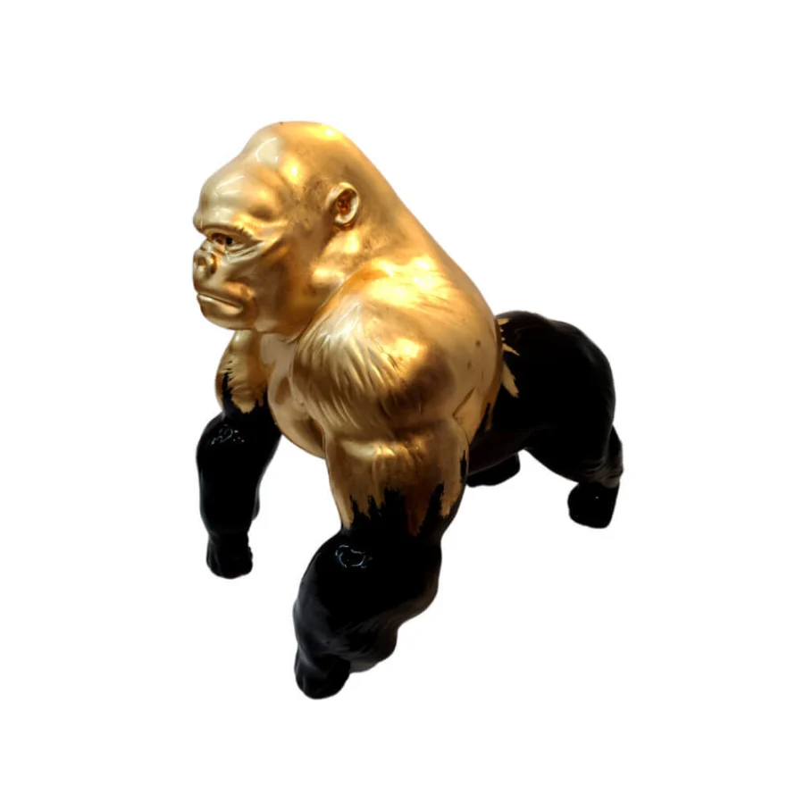 Juliarte Gorilla - Black Gold Sculpture #1
