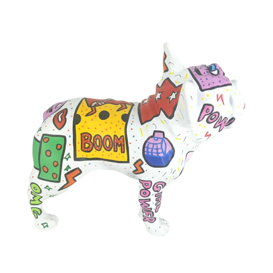 Juliarte French Bulldog - White Pat-Pop #3