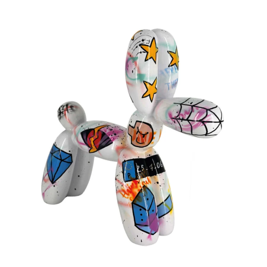 Juliarte Balloon Dog - White Diamond #1