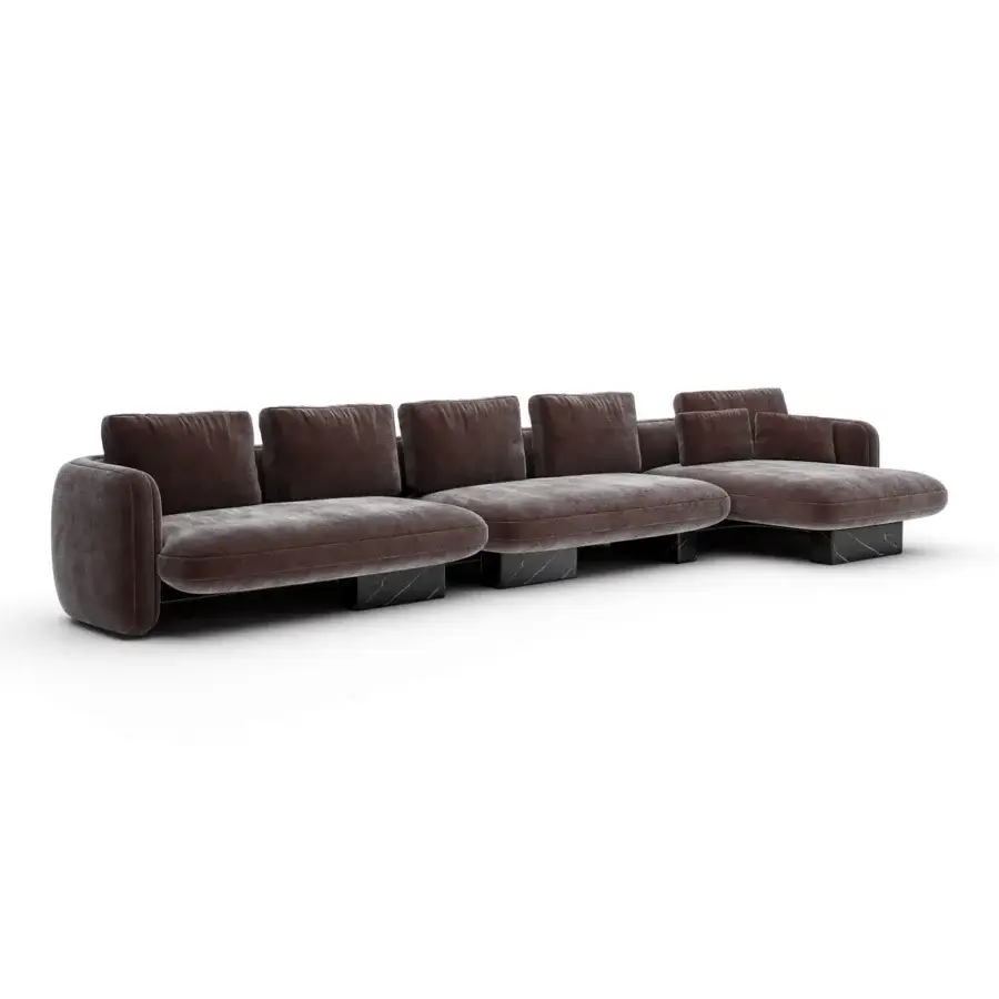 Caracole Overlap Dark Taupe Sectional #7