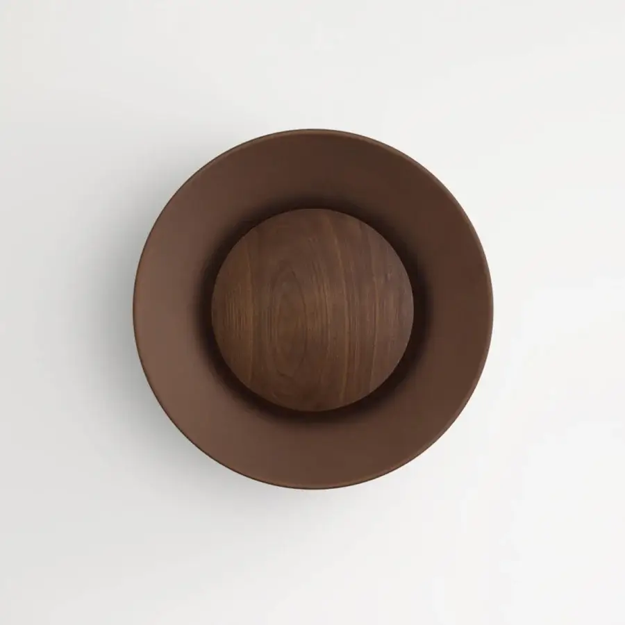 Barn Light Carver LED Wooden Diffuser Flush Mount #7