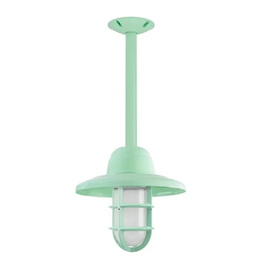 Barn Light Industrial Guard Stem Pendant Light #8