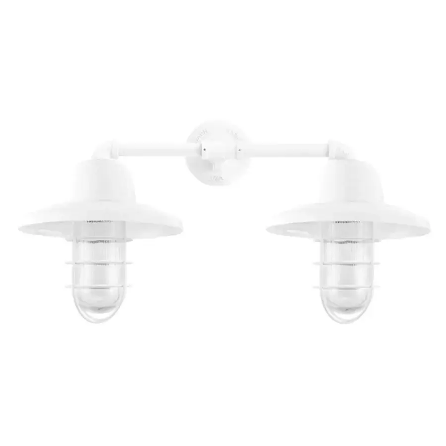 Barn Light Double Market Industrial Guard Wall Sconce #7