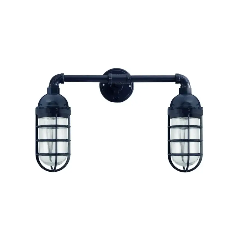 Barn Light Double Market Industrial Guard Wall Sconce #3