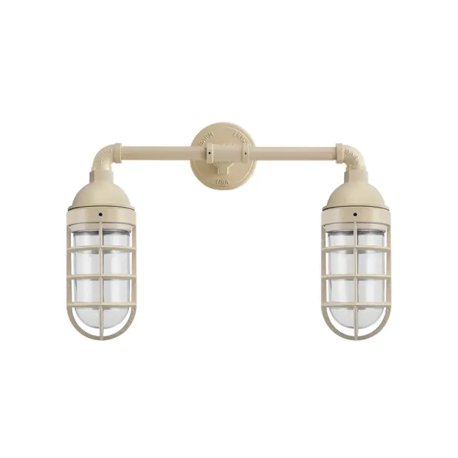 Barn Light Double Market Industrial Guard Wall Sconce #1