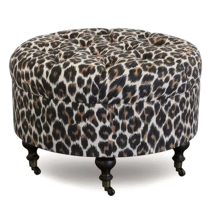 Eastern Accents Bagira Caster Ottoman #1