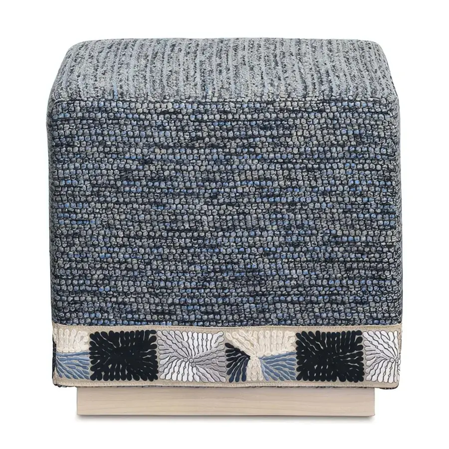 Eastern Accents Beau Embroidered Ottoman #2