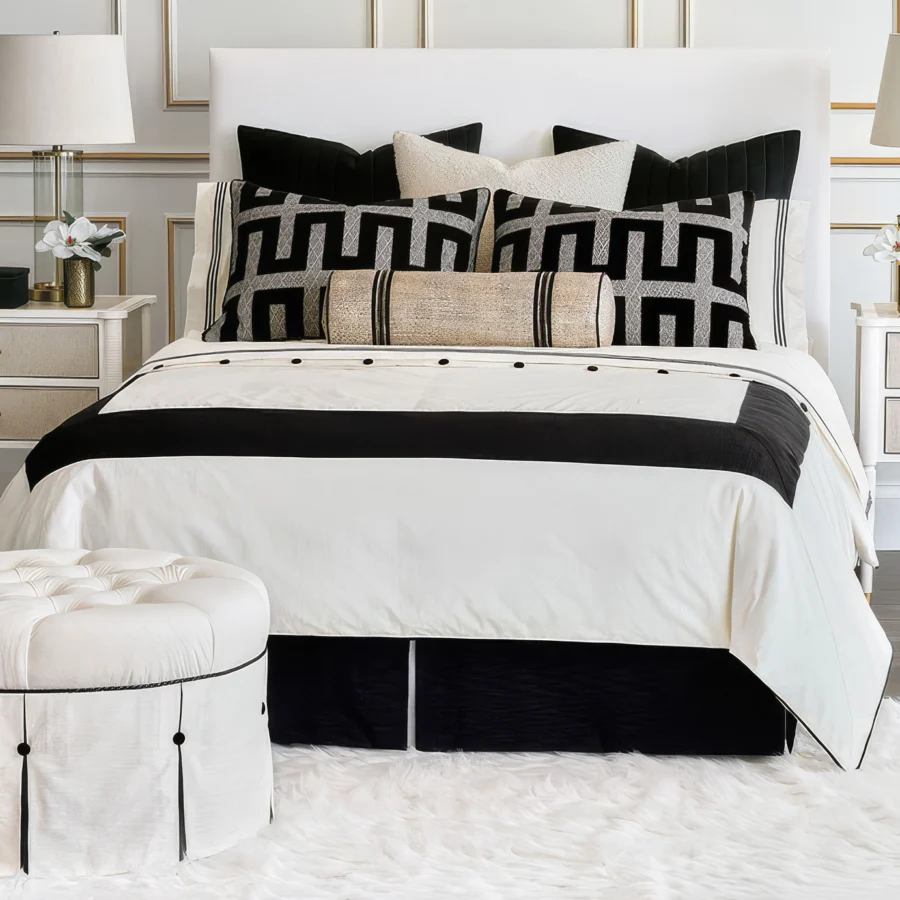 Eastern Accents Dominique Pleated Ottoman #3