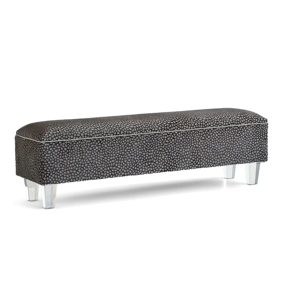 Eastern Accents Esmeralda Ocelot Storage Bench #1