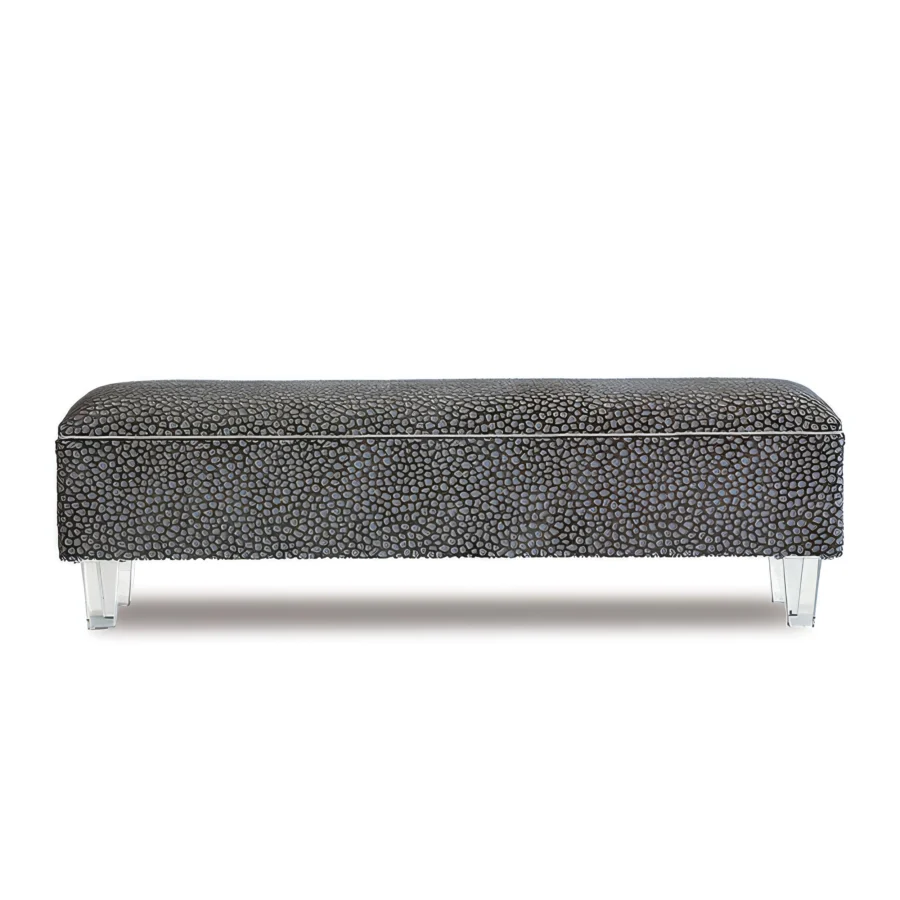 Eastern Accents Esmeralda Ocelot Storage Bench #2
