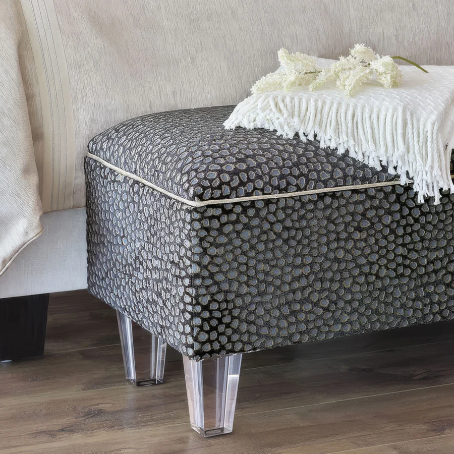 Eastern Accents Esmeralda Ocelot Storage Bench #5
