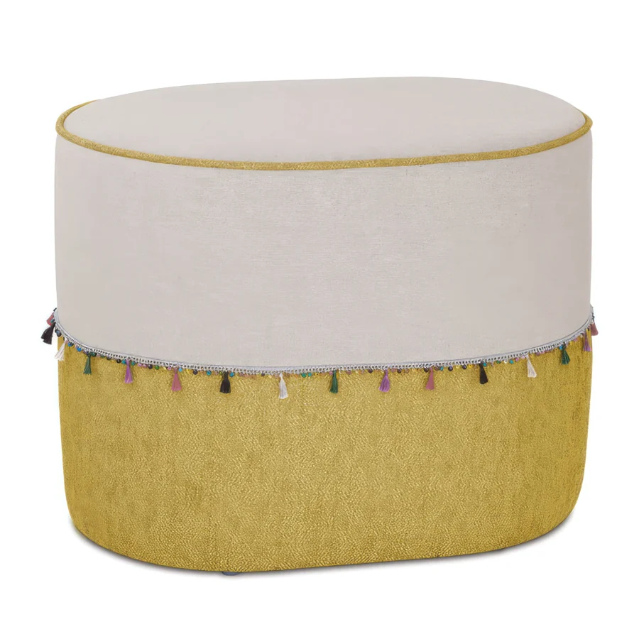 Eastern Accents Fairuza Mini Tassel Ottoman #1