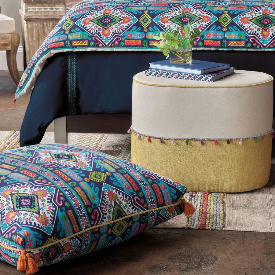 Eastern Accents Fairuza Mini Tassel Ottoman #2