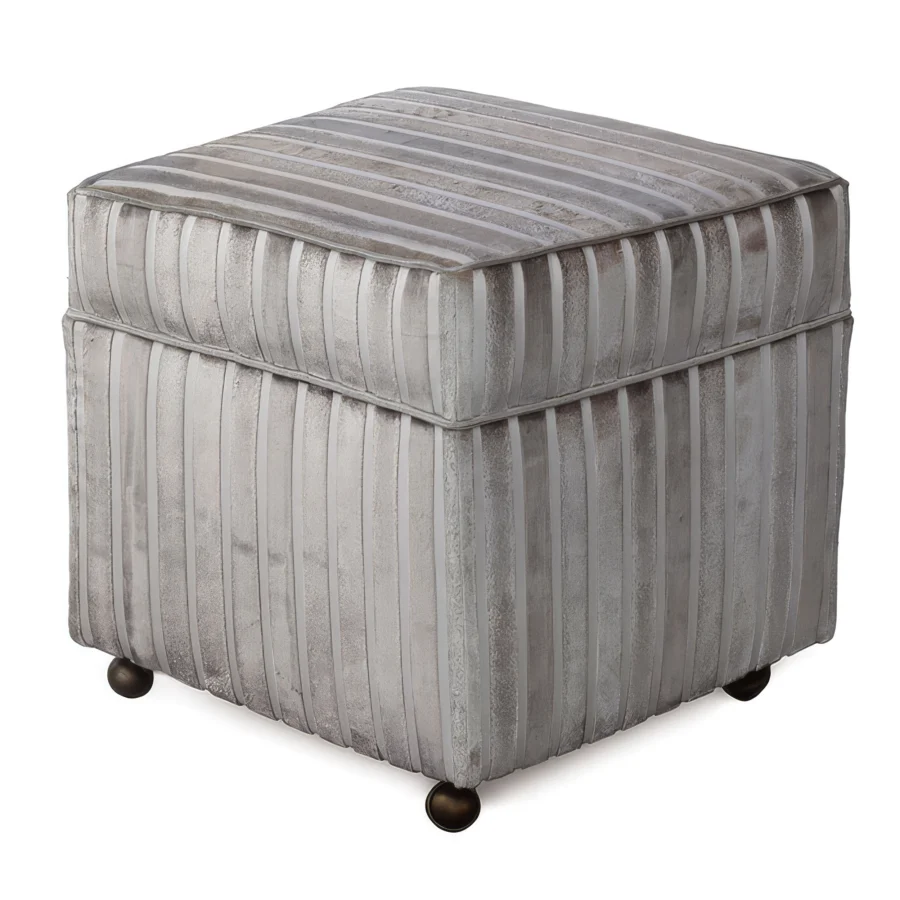 Eastern Accents Gaia Sterling Storage Ottoman #1