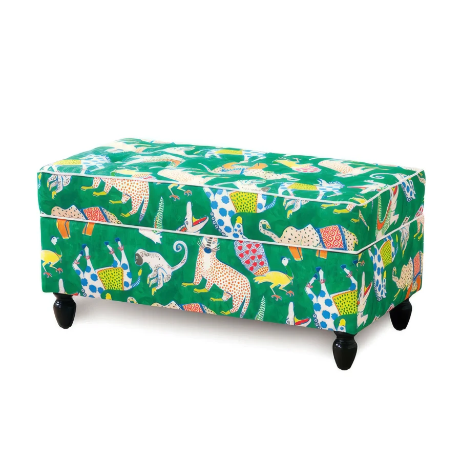 Eastern Accents Hullabaloo Upholstered Storage Ottoman #1