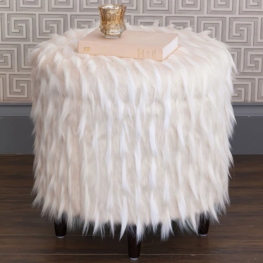 Eastern Accents Jadis Snow Shoe Storage Ottoman #4