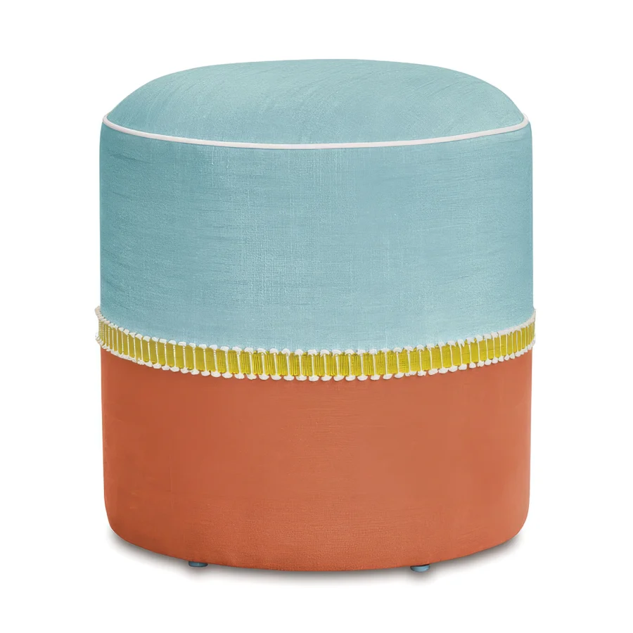 Eastern Accents Kona Colorblock Ottoman #1