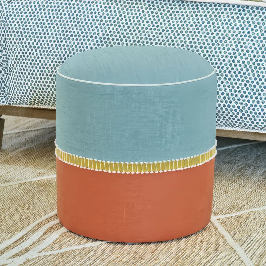 Eastern Accents Kona Colorblock Ottoman #3