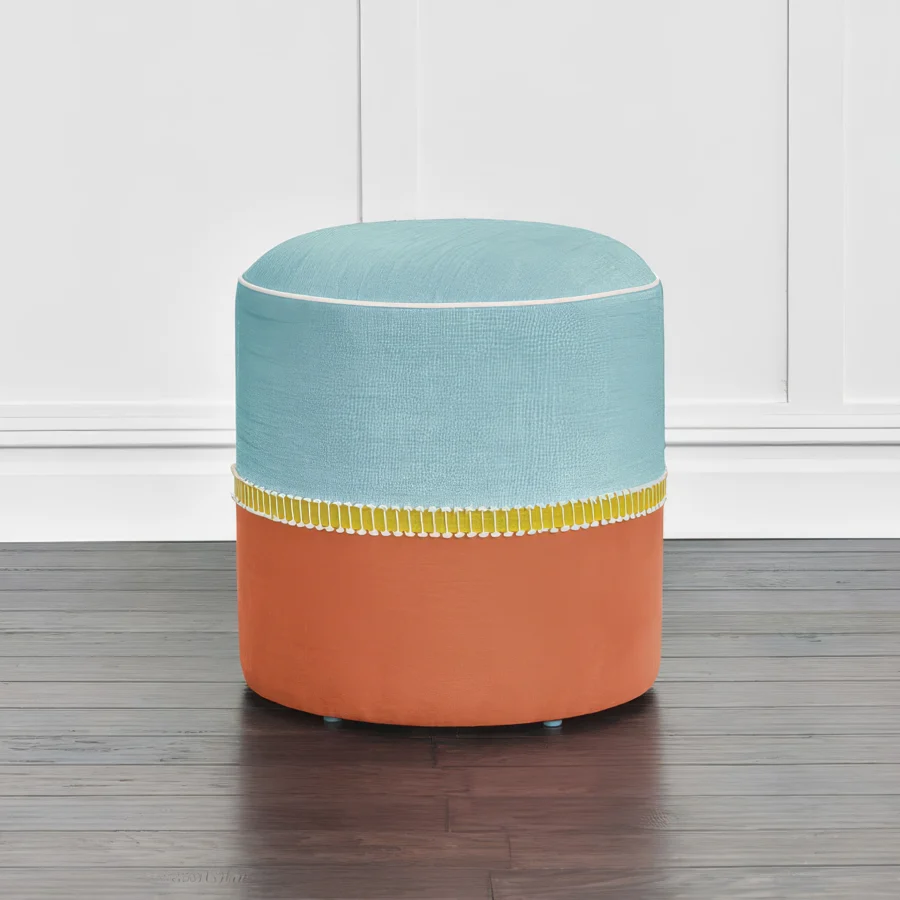 Eastern Accents Kona Colorblock Ottoman #2