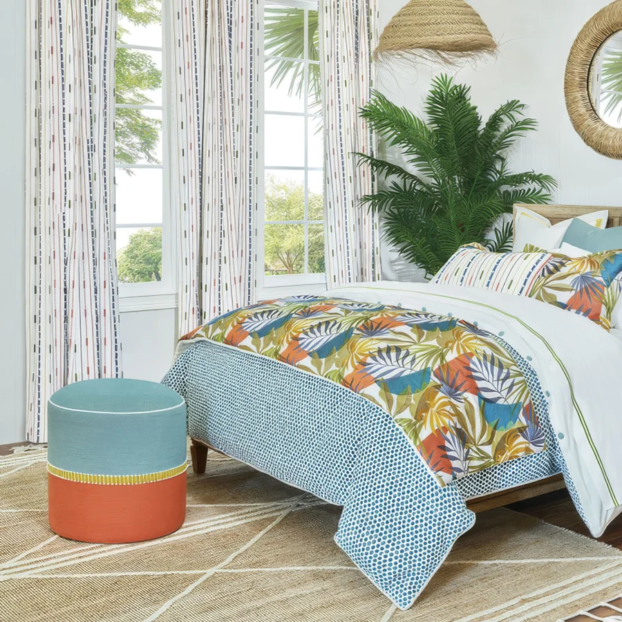 Eastern Accents Kona Colorblock Ottoman #4