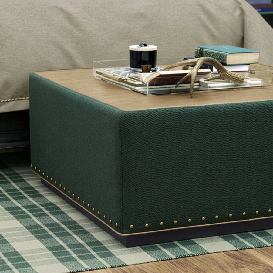 Eastern Accents Lorenzo Colorblock Ottoman #3