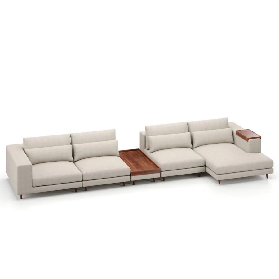 Stellar Works Atelier Leg Sectional Configuration 2 #7