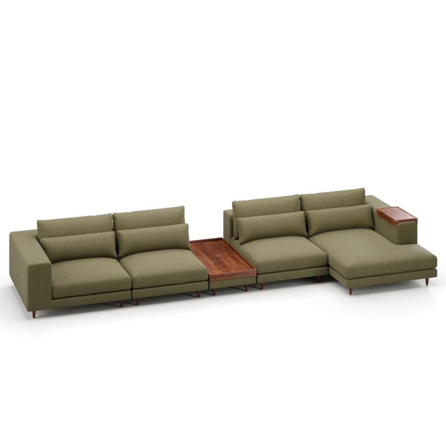 Stellar Works Atelier Leg Sectional Configuration 2 #9