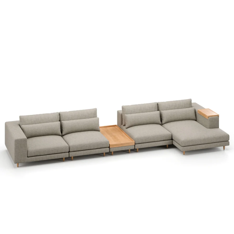 Stellar Works Atelier Leg Sectional Configuration 2 #13