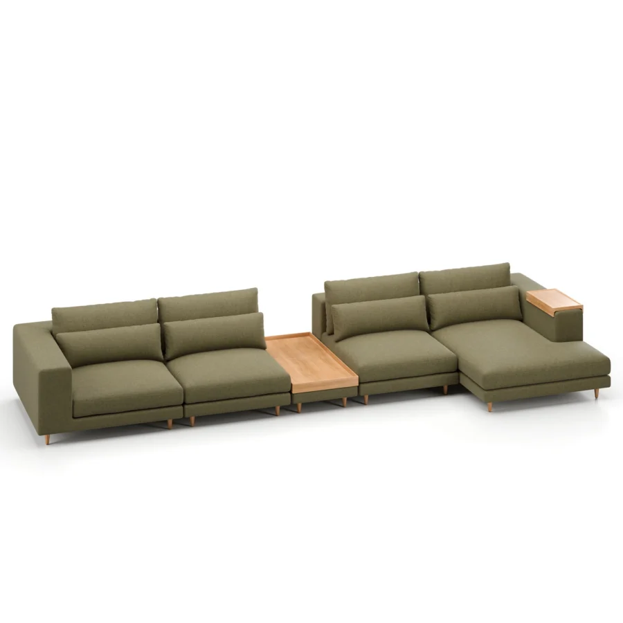 Stellar Works Atelier Leg Sectional Configuration 2 #18
