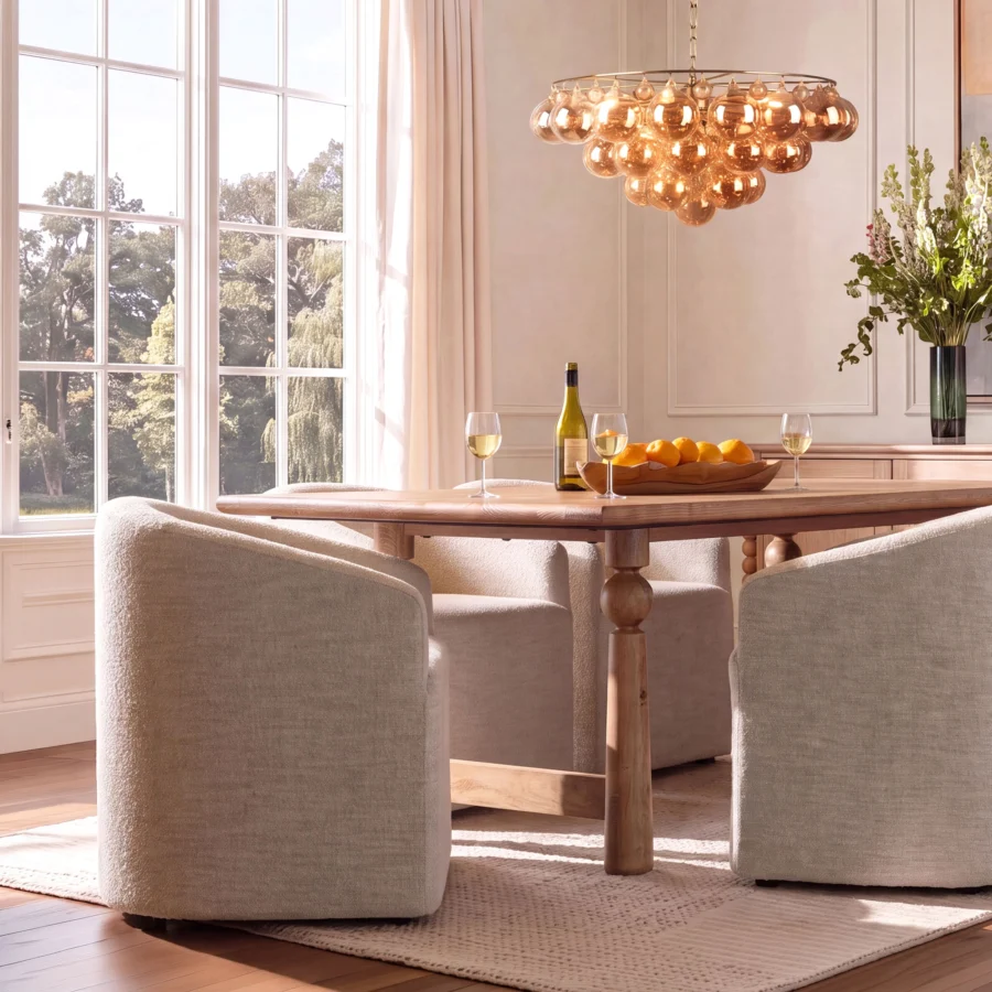 Dovetail Breana Armchair with Casters #12