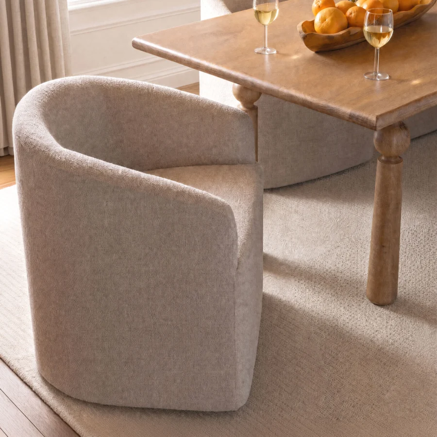 Dovetail Breana Armchair with Casters #11