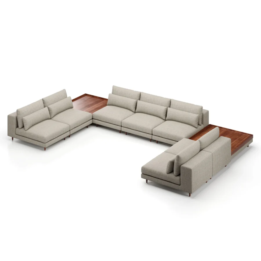 Stellar Works Atelier Leg Sectional Configuration 3 #3