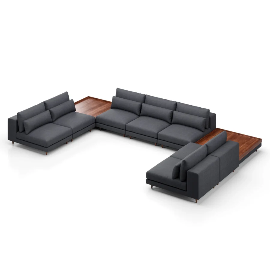 Stellar Works Atelier Leg Sectional Configuration 3 #5