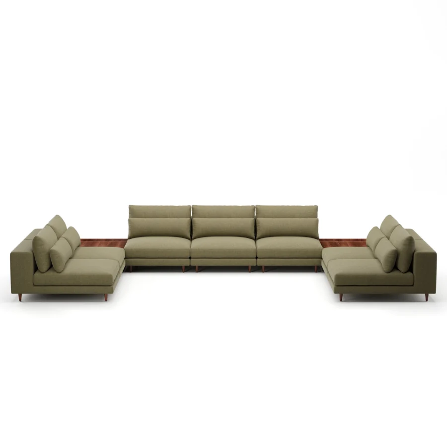 Stellar Works Atelier Leg Sectional Configuration 3 #8